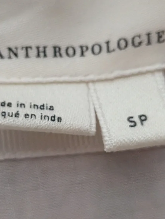 Anthropologie Boho Floral Maxi Dress Balloon Sleeve V-Neck Size SP - Picture 5 of 7